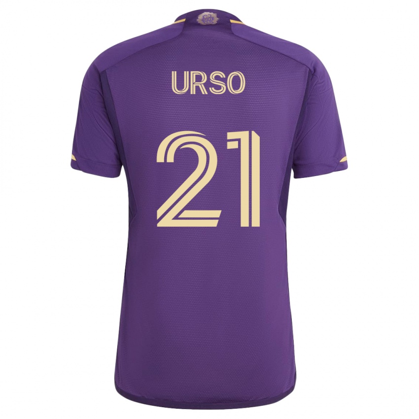 Hombre Camiseta Júnior Urso #21 Violeta 1ª Equipación 2023/24 La Camisa Perú