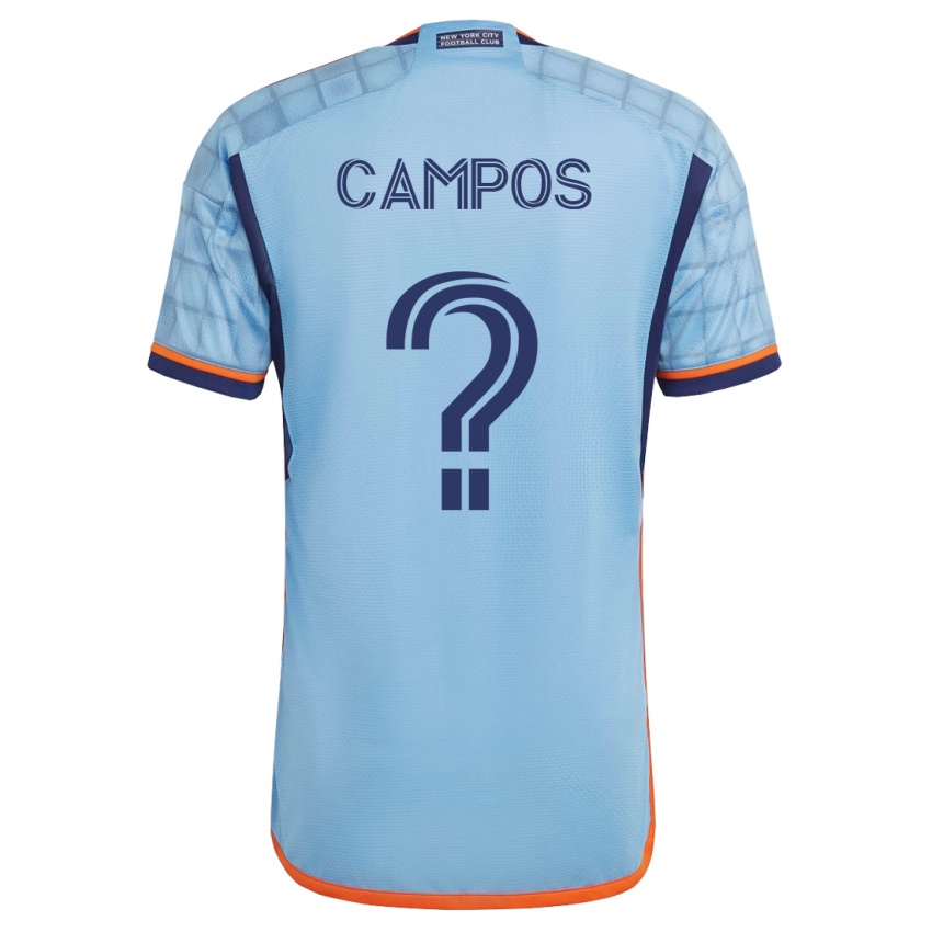 Hombre Camiseta Adonis Campos #0 Azul 1ª Equipación 2023/24 La Camisa Perú