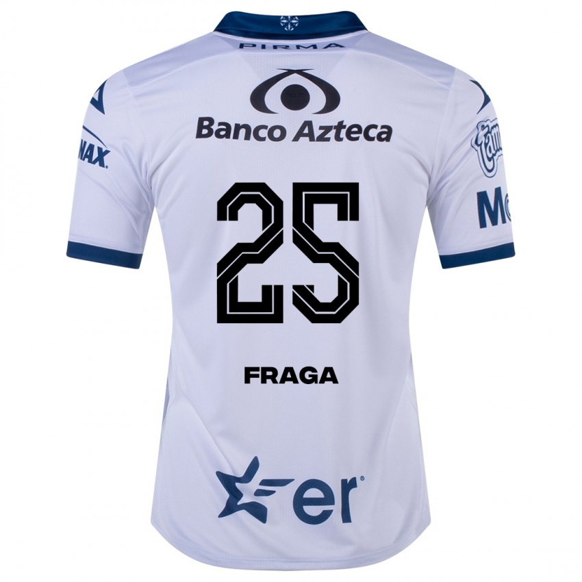 Hombre Camiseta Miguel Fraga #25 Blanco 1ª Equipación 2023/24 La Camisa Perú