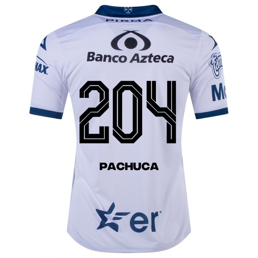 Hombre Camiseta José Pachuca #204 Blanco 1ª Equipación 2023/24 La Camisa Perú