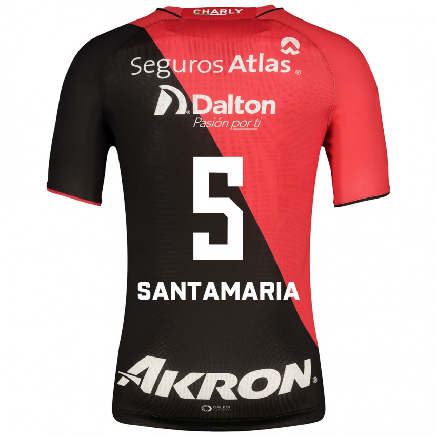 Hombre Camiseta Anderson Santamaría #5 Negro 1ª Equipación 2023/24 La Camisa Perú