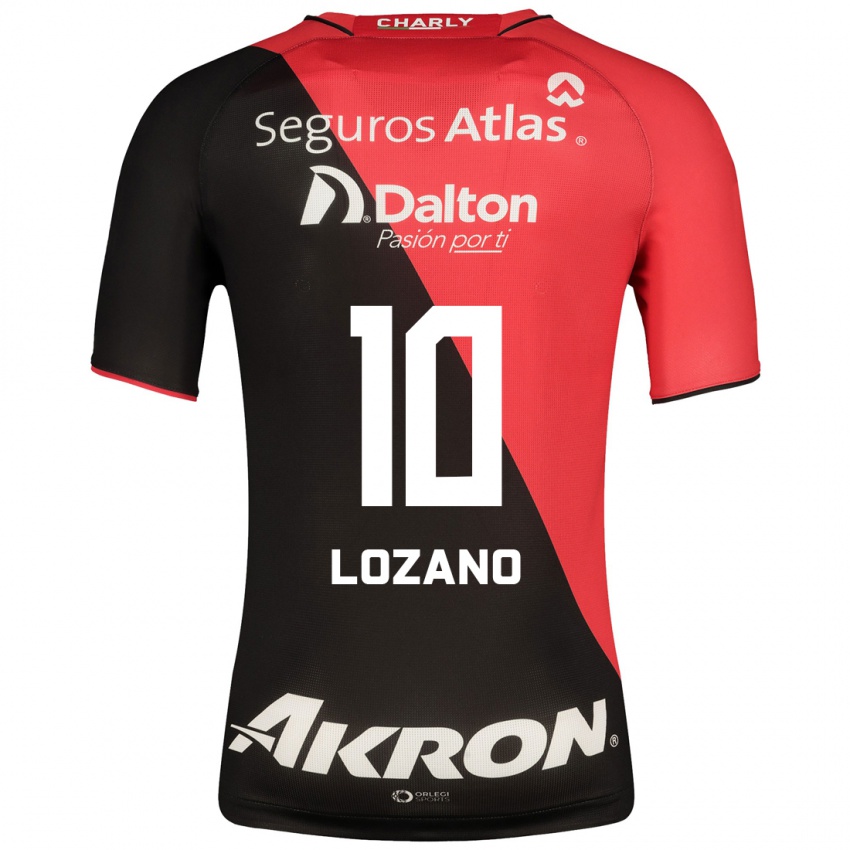 Hombre Camiseta Brian Lozano #10 Negro 1ª Equipación 2023/24 La Camisa Perú