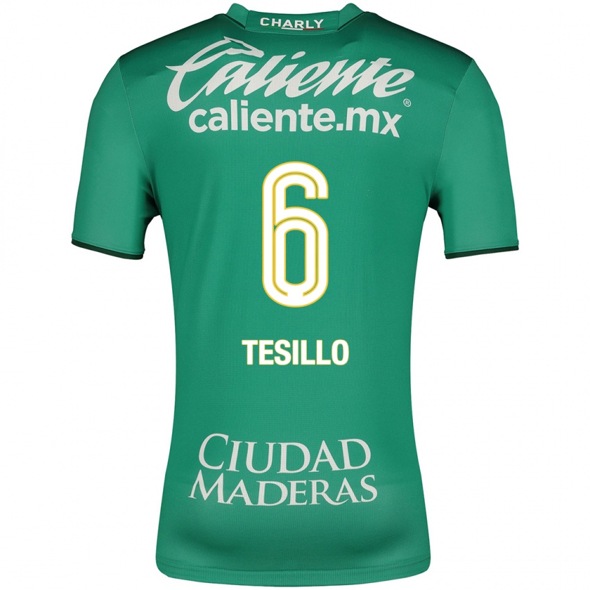 Hombre Camiseta William Tesillo #6 Verde 1ª Equipación 2023/24 La Camisa Perú