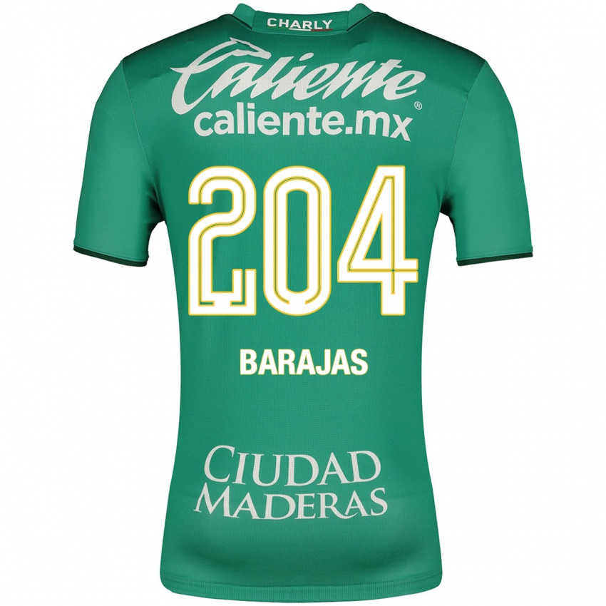 Hombre Camiseta Víctor Barajas #204 Verde 1ª Equipación 2023/24 La Camisa Perú
