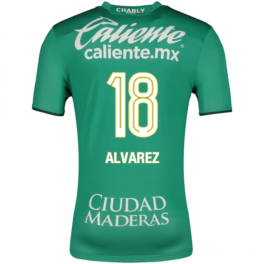 Hombre Camiseta Yazmin Álvarez #18 Verde 1ª Equipación 2023/24 La Camisa Perú