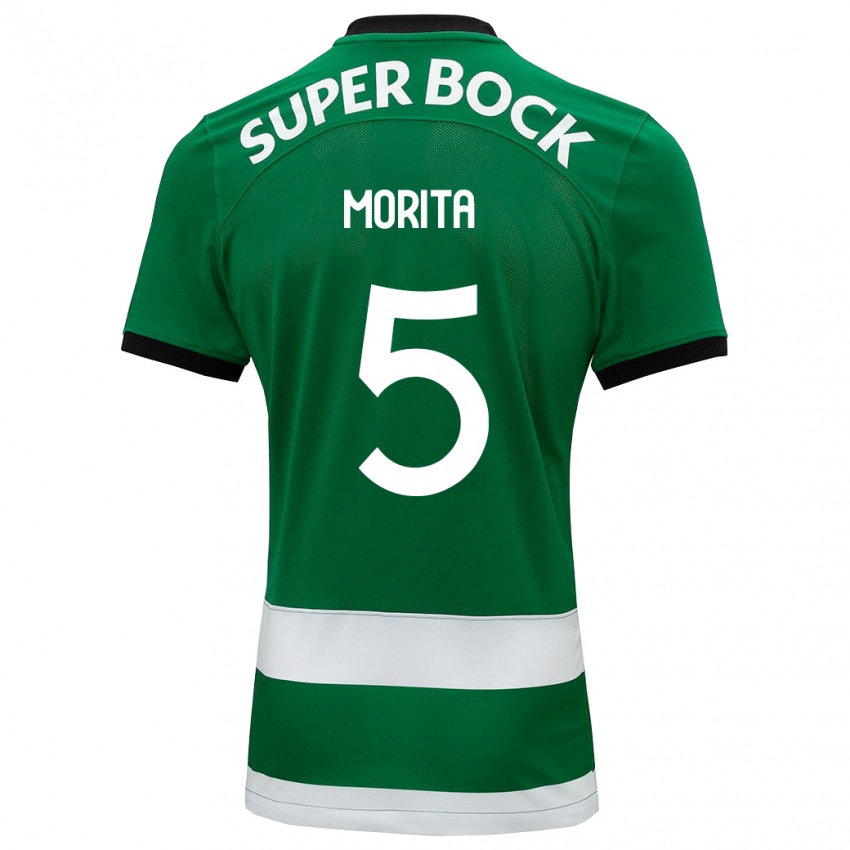 Hombre Camiseta Hidemasa Morita #5 Verde 1ª Equipación 2023/24 La Camisa Perú