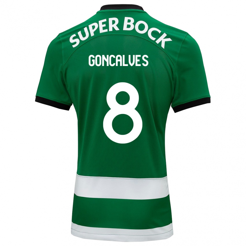 Hombre Camiseta Pedro Goncalves #8 Verde 1ª Equipación 2023/24 La Camisa Perú