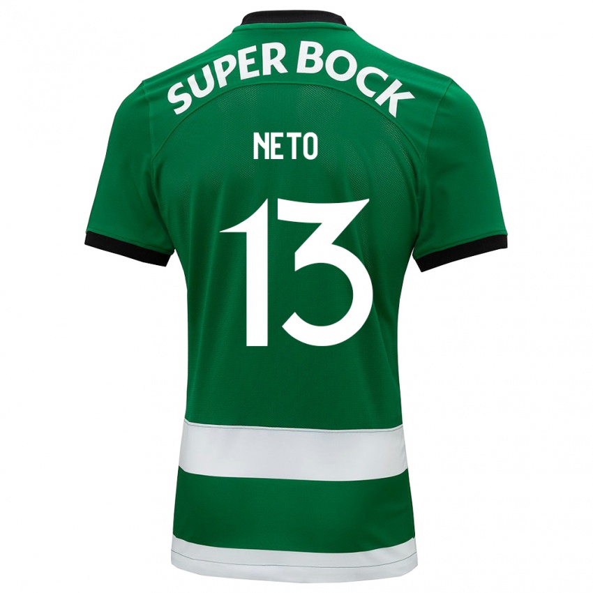 Hombre Camiseta Luis Neto #13 Verde 1ª Equipación 2023/24 La Camisa Perú