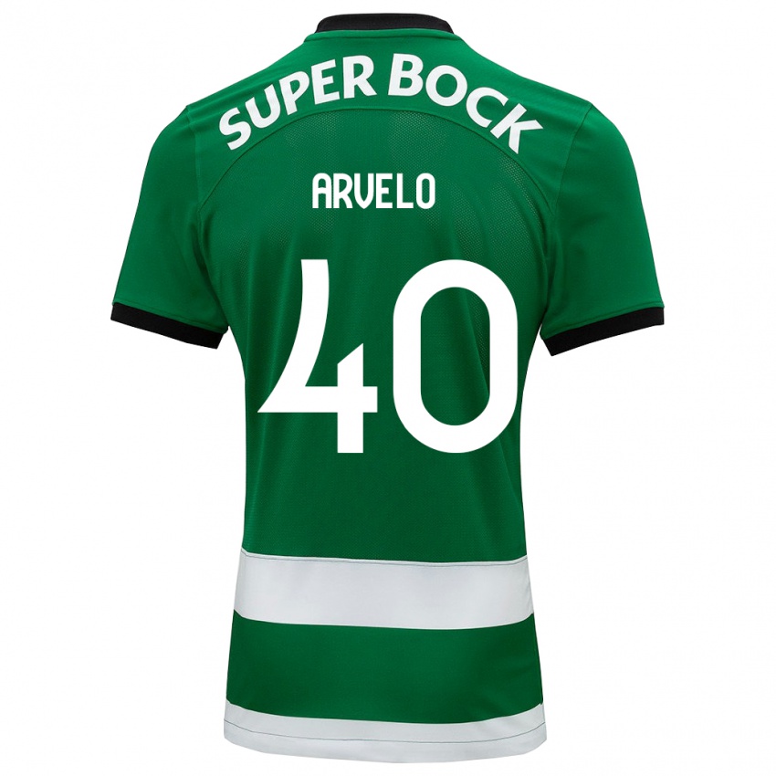 Hombre Camiseta Adam Arvelo #40 Verde 1ª Equipación 2023/24 La Camisa Perú