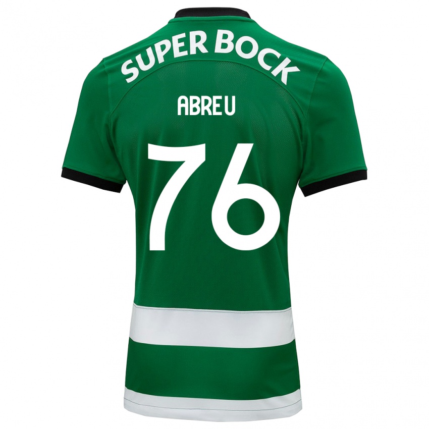 Hombre Camiseta Diogo Abreu #76 Verde 1ª Equipación 2023/24 La Camisa Perú