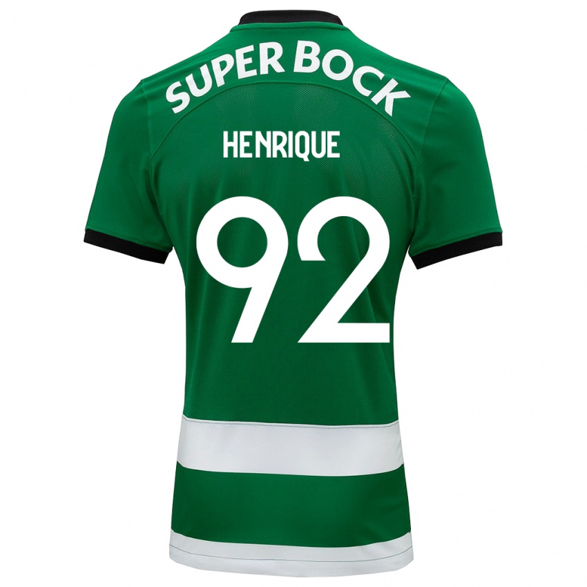 Hombre Camiseta Eduardo Henrique #92 Verde 1ª Equipación 2023/24 La Camisa Perú