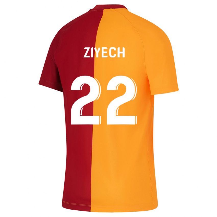 Hombre Camiseta Hakim Ziyech #22 Naranja 1ª Equipación 2023/24 La Camisa Perú