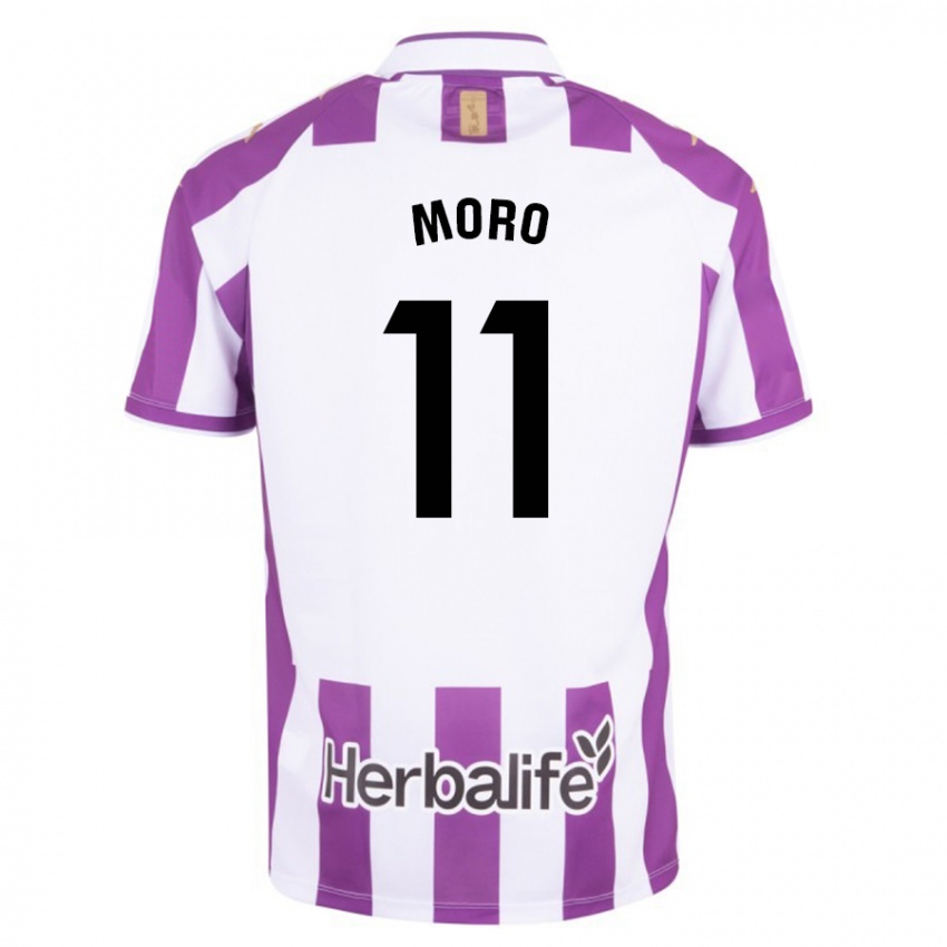Hombre Camiseta Raul Moro #11 Morado 1ª Equipación 2023/24 La Camisa Perú