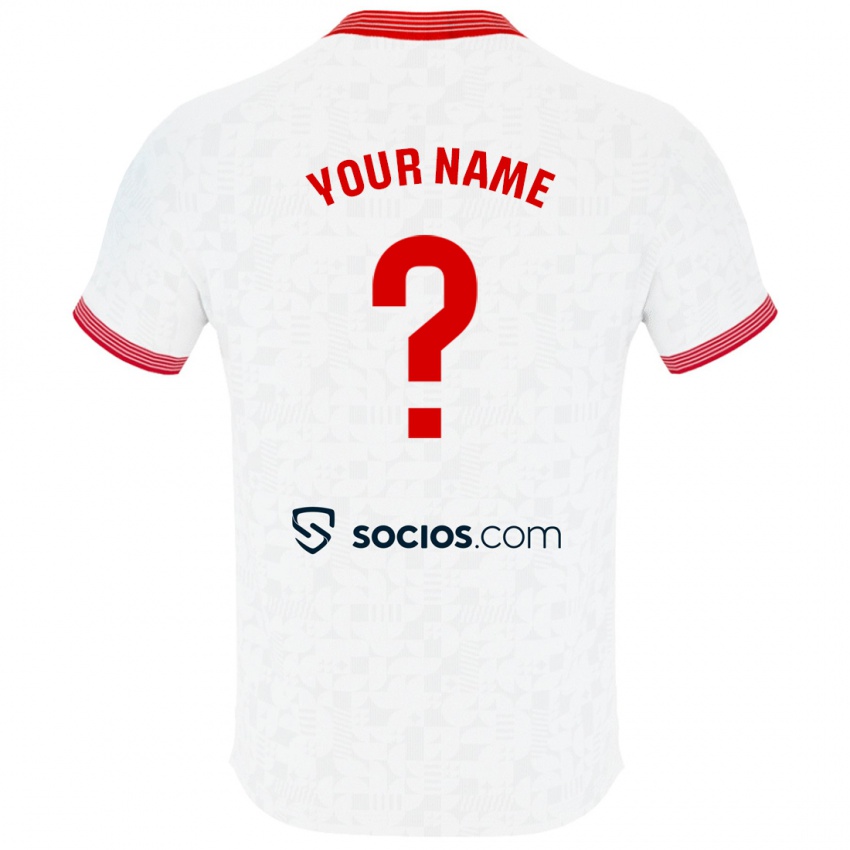 Hombre Camiseta Su Nombre #0 Blanco 1ª Equipación 2023/24 La Camisa Perú