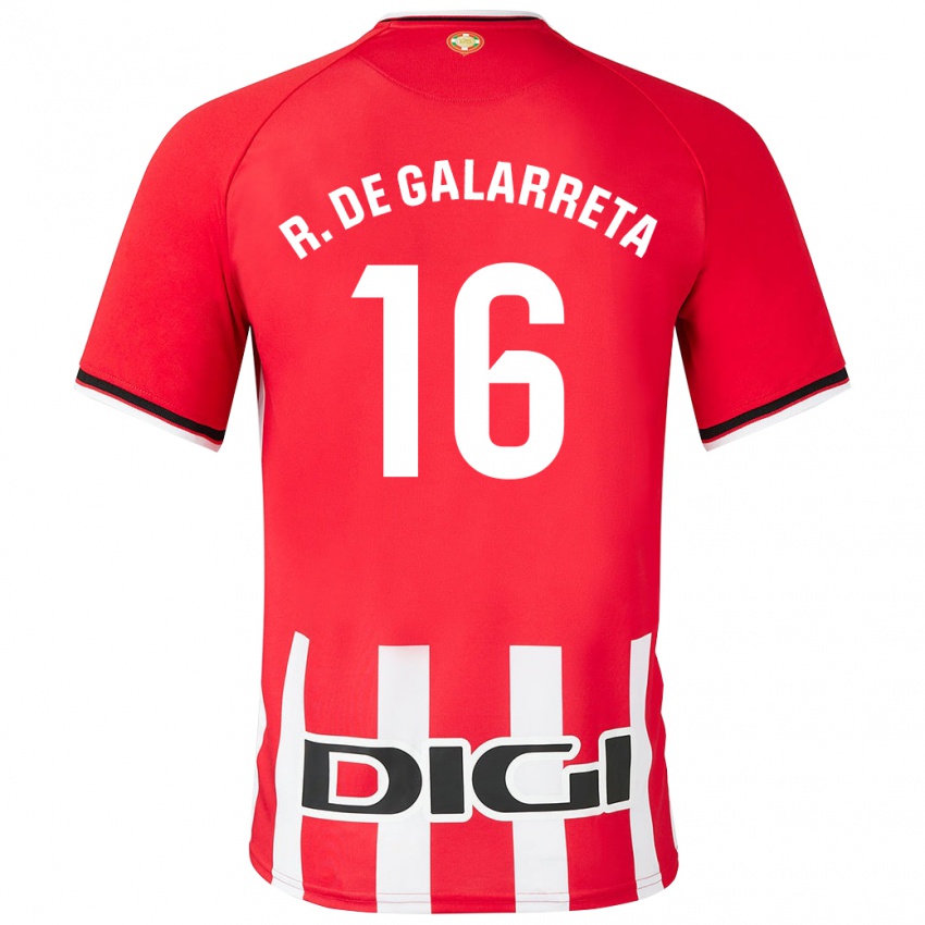 Hombre Camiseta Iñigo Ruiz De Galarreta #16 Rojo 1ª Equipación 2023/24 La Camisa Perú