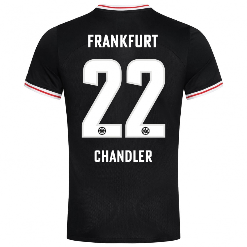 Hombre Camiseta Timothy Chandler #22 Negro 2ª Equipación 2023/24 La Camisa Perú