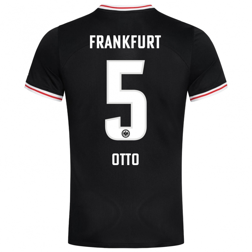 Hombre Camiseta Fynn Otto #5 Negro 2ª Equipación 2023/24 La Camisa Perú