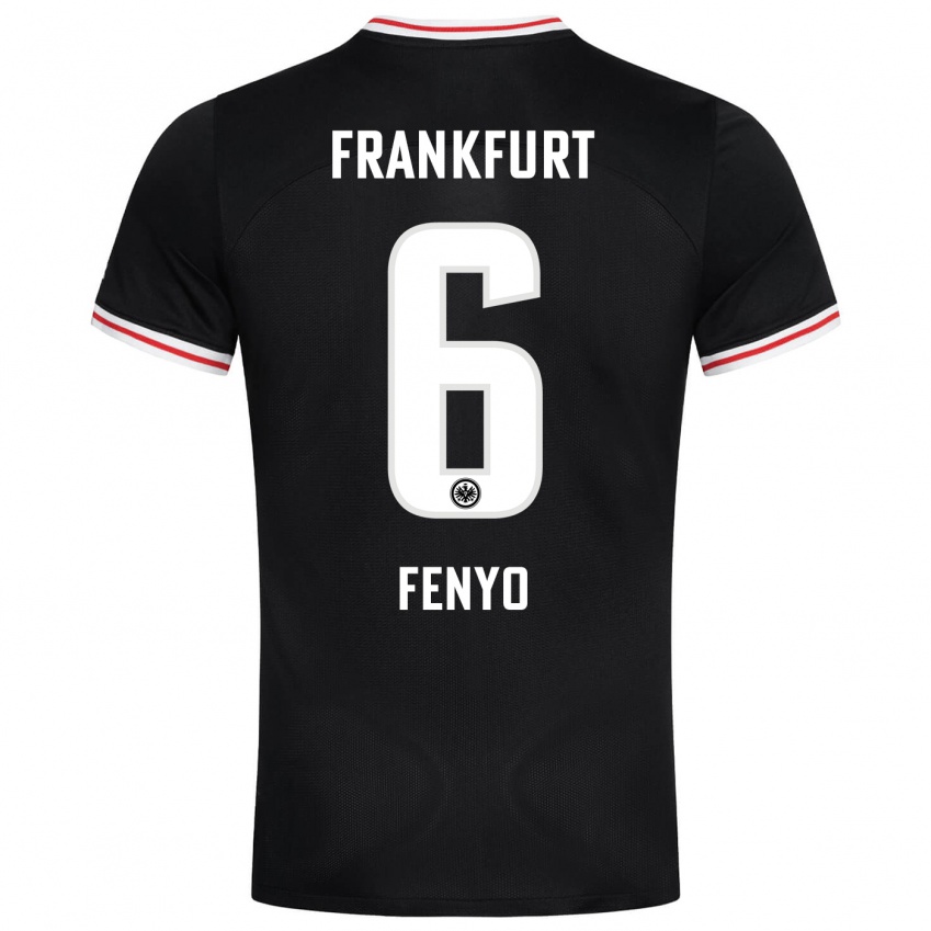 Hombre Camiseta Noah Fenyö #6 Negro 2ª Equipación 2023/24 La Camisa Perú