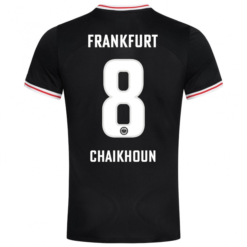 Hombre Camiseta Ayoub Chaikhoun #8 Negro 2ª Equipación 2023/24 La Camisa Perú