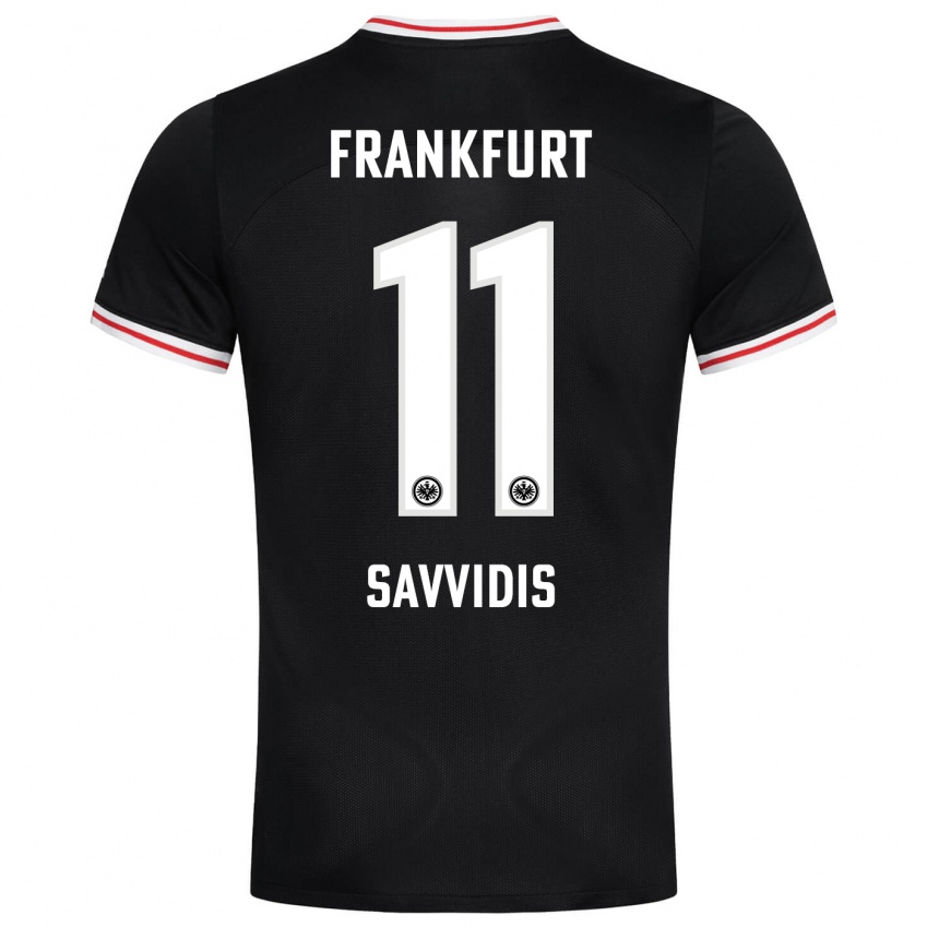 Hombre Camiseta Rafail Savvidis #11 Negro 2ª Equipación 2023/24 La Camisa Perú