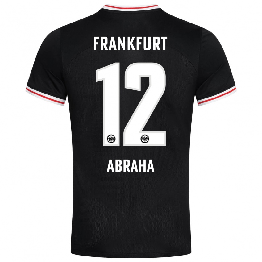 Hombre Camiseta Natnael Abraha #12 Negro 2ª Equipación 2023/24 La Camisa Perú