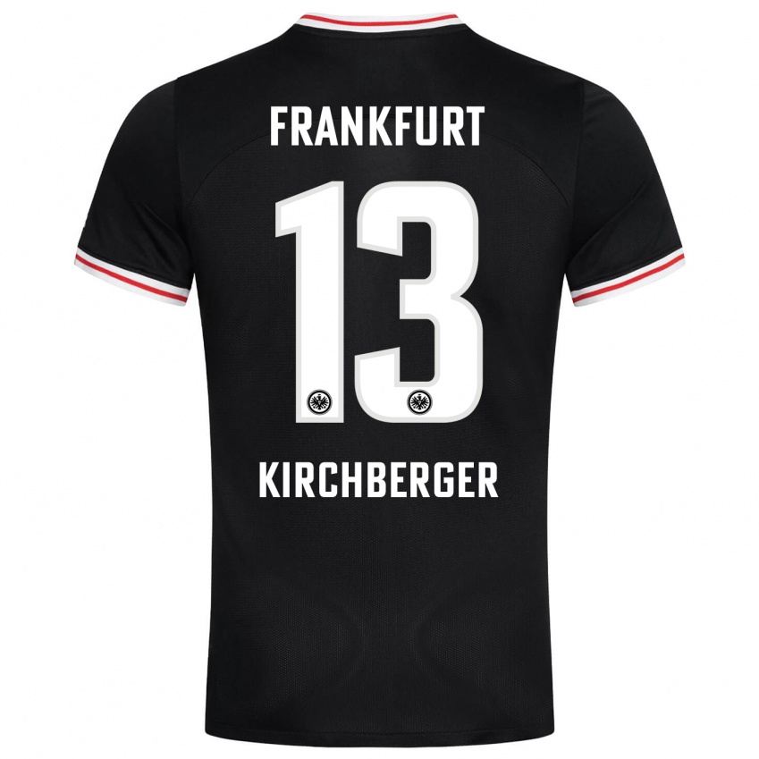 Hombre Camiseta Virginia Kirchberger #13 Negro 2ª Equipación 2023/24 La Camisa Perú