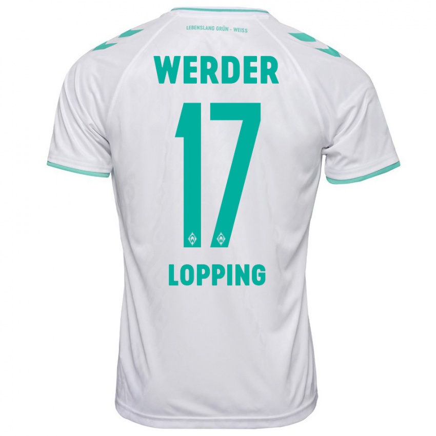 Hombre Camiseta Jakob Löpping #17 Blanco 2ª Equipación 2023/24 La Camisa Perú