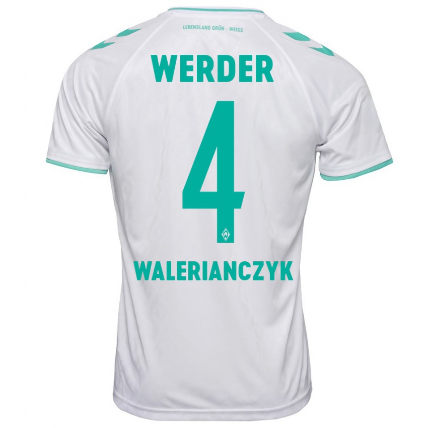 Hombre Camiseta Dennis Walerianczyk #4 Blanco 2ª Equipación 2023/24 La Camisa Perú