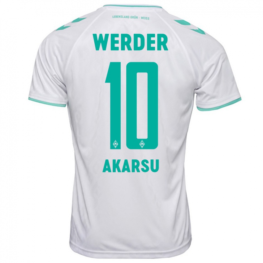 Hombre Camiseta Mikail Bura Akarsu #10 Blanco 2ª Equipación 2023/24 La Camisa Perú