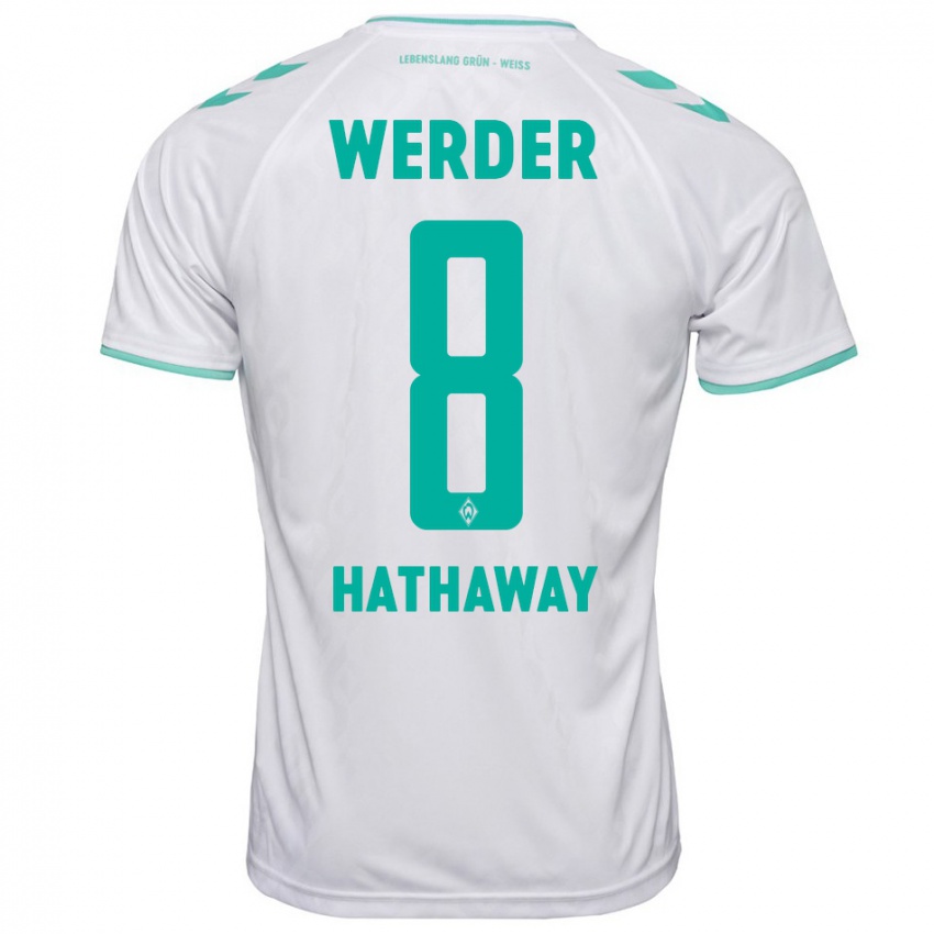 Hombre Camiseta Max Hathaway #8 Blanco 2ª Equipación 2023/24 La Camisa Perú