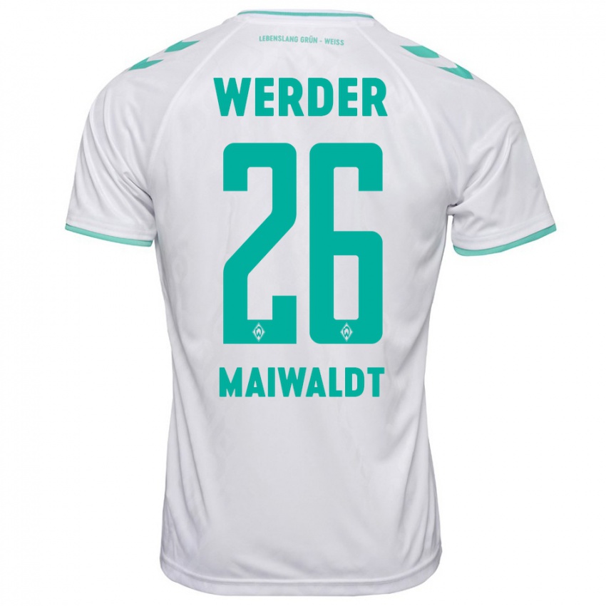 Hombre Camiseta Julius Maiwaldt #26 Blanco 2ª Equipación 2023/24 La Camisa Perú