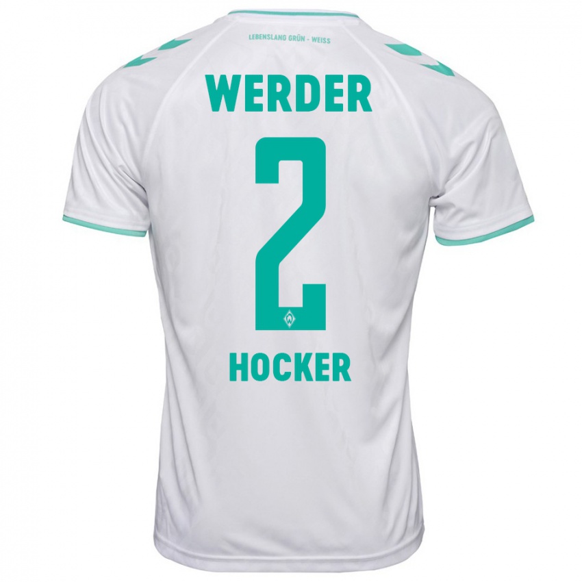 Hombre Camiseta Luca Höcker #2 Blanco 2ª Equipación 2023/24 La Camisa Perú