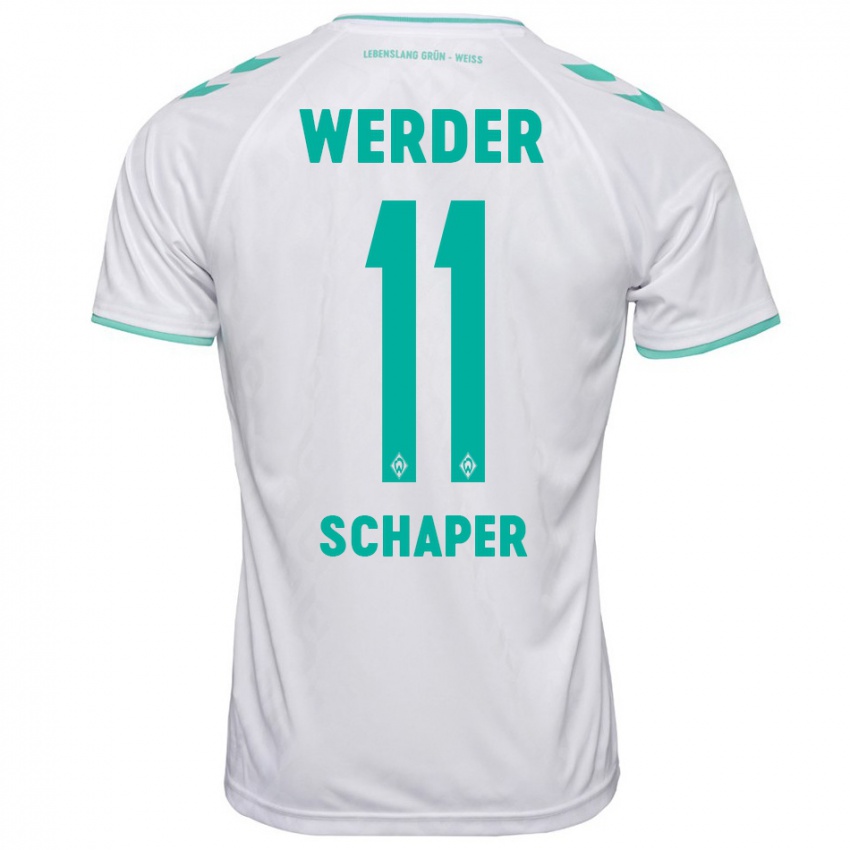 Hombre Camiseta Wilken Schaper #11 Blanco 2ª Equipación 2023/24 La Camisa Perú