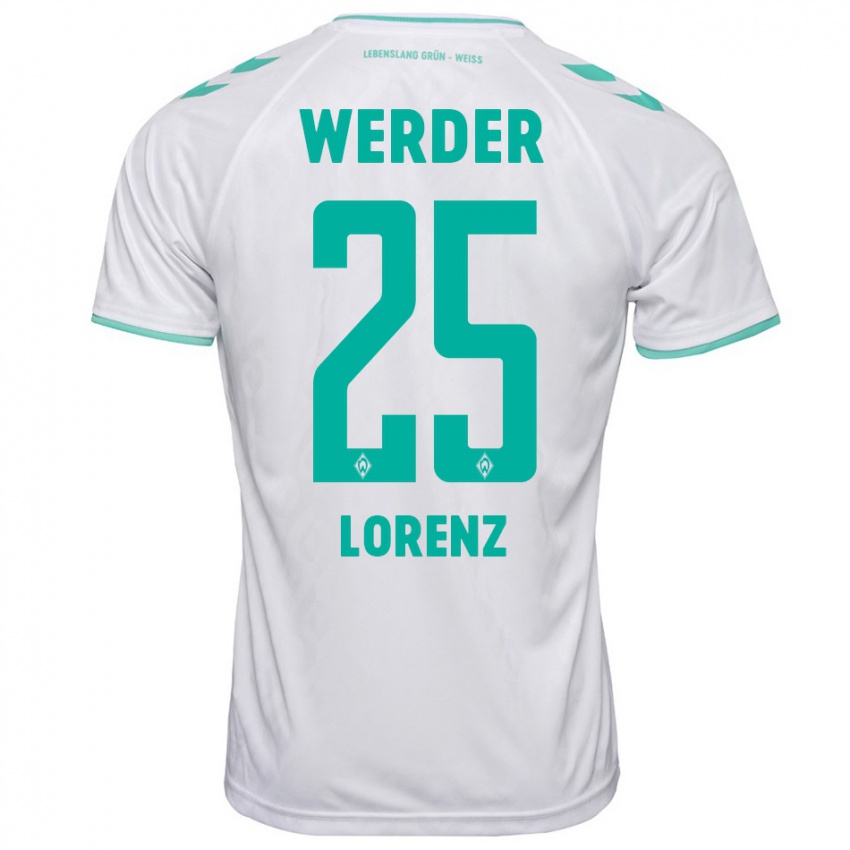 Hombre Camiseta Jacob Lorenz #25 Blanco 2ª Equipación 2023/24 La Camisa Perú