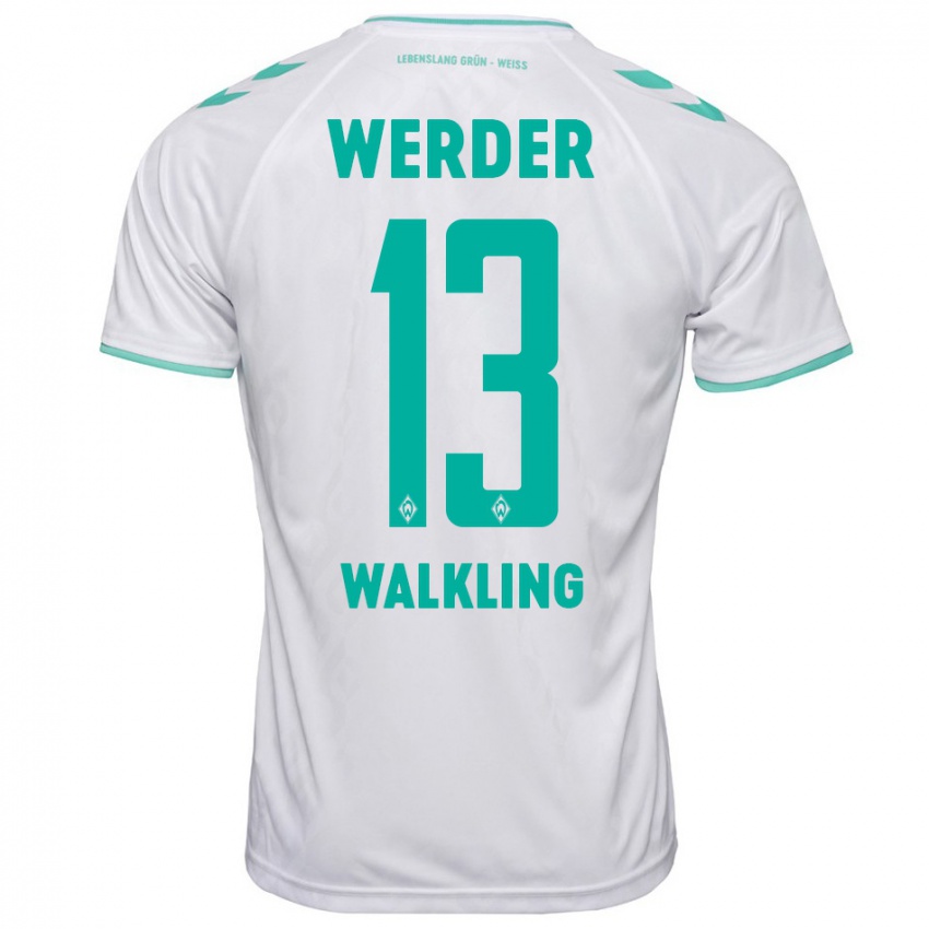 Hombre Camiseta Ricarda Walkling #13 Blanco 2ª Equipación 2023/24 La Camisa Perú