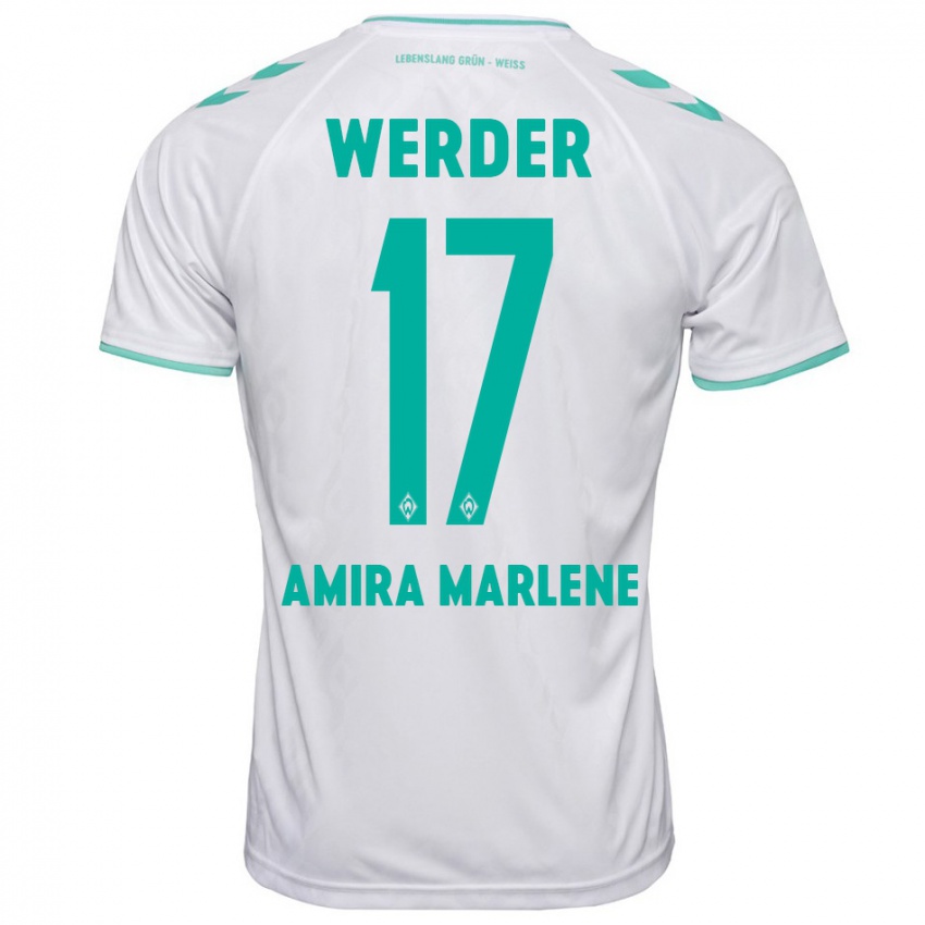 Hombre Camiseta Amira Marlene Dahl #17 Blanco 2ª Equipación 2023/24 La Camisa Perú