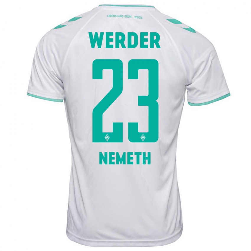 Hombre Camiseta Hanna Nemeth #23 Blanco 2ª Equipación 2023/24 La Camisa Perú