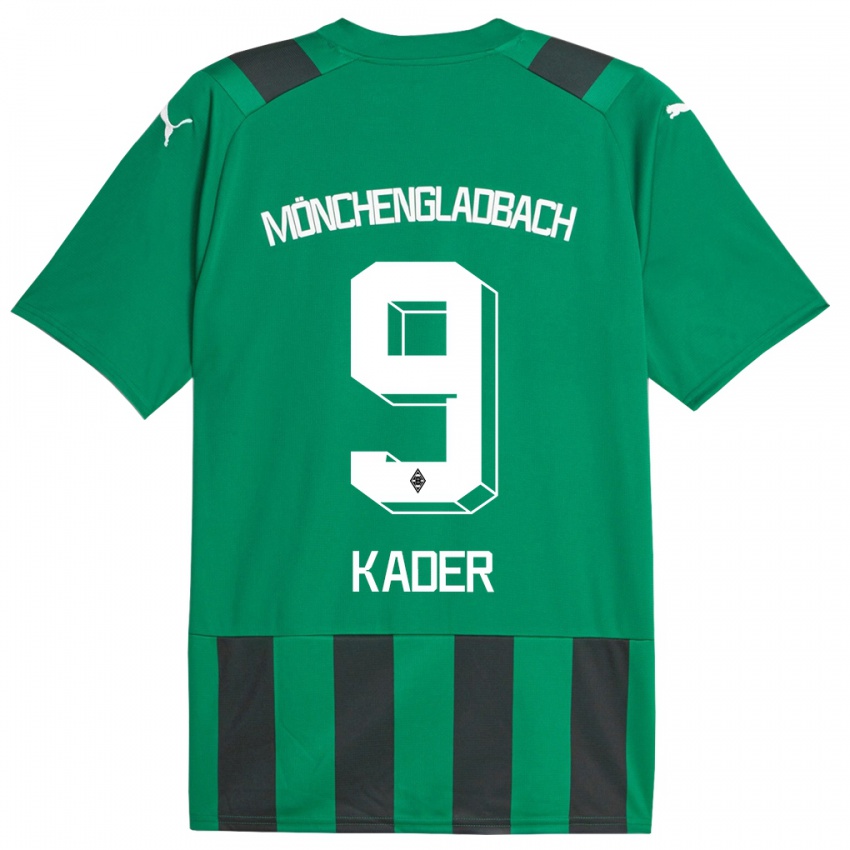 Hombre Camiseta Cagatay Kader #9 Verde Negro 2ª Equipación 2023/24 La Camisa Perú