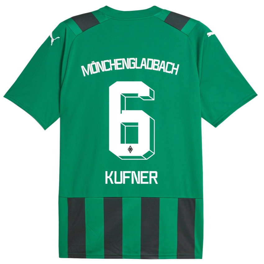 Hombre Camiseta Anne-Catherine Kufner #6 Verde Negro 2ª Equipación 2023/24 La Camisa Perú