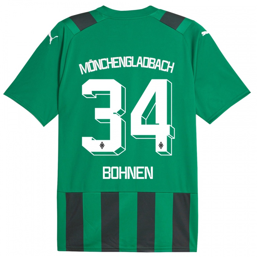 Hombre Camiseta Bohnen #34 Verde Negro 2ª Equipación 2023/24 La Camisa Perú