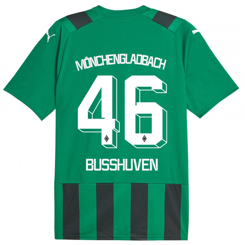 Hombre Camiseta Alina Busshuven #46 Verde Negro 2ª Equipación 2023/24 La Camisa Perú