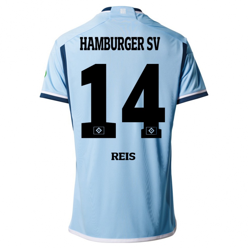 Hombre Camiseta Ludovit Reis #14 Azul 2ª Equipación 2023/24 La Camisa Perú