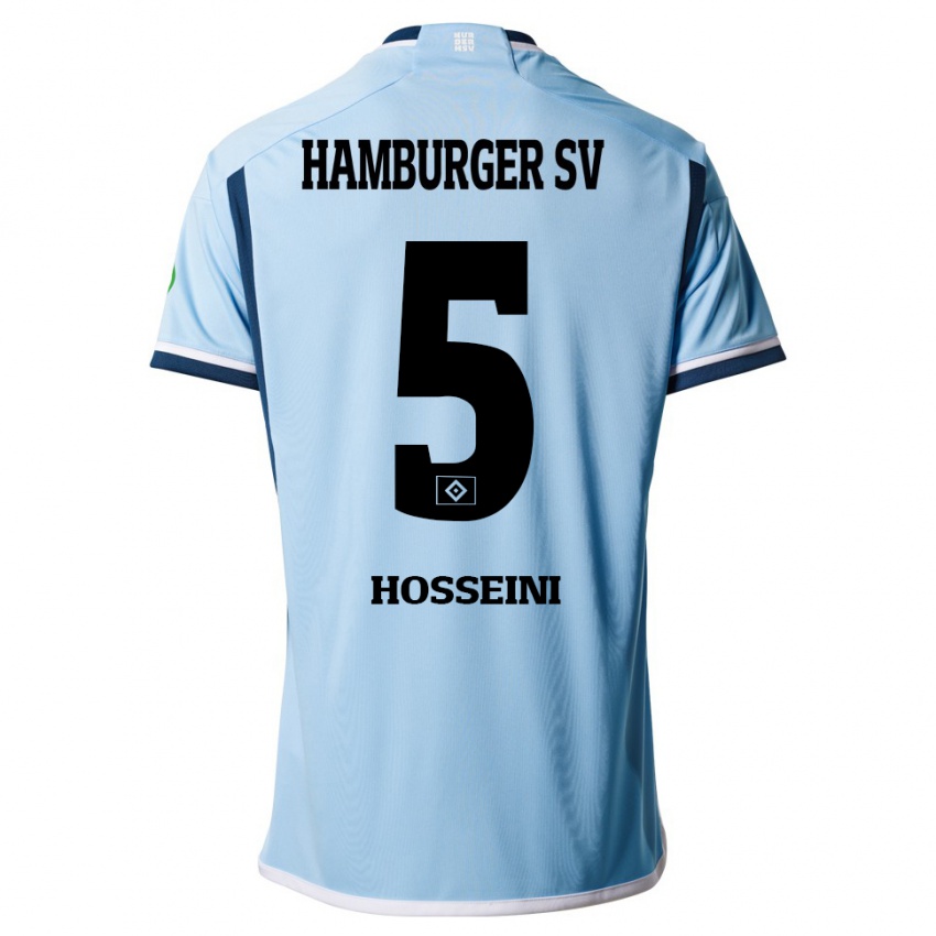 Hombre Camiseta Reza Hosseini #5 Azul 2ª Equipación 2023/24 La Camisa Perú