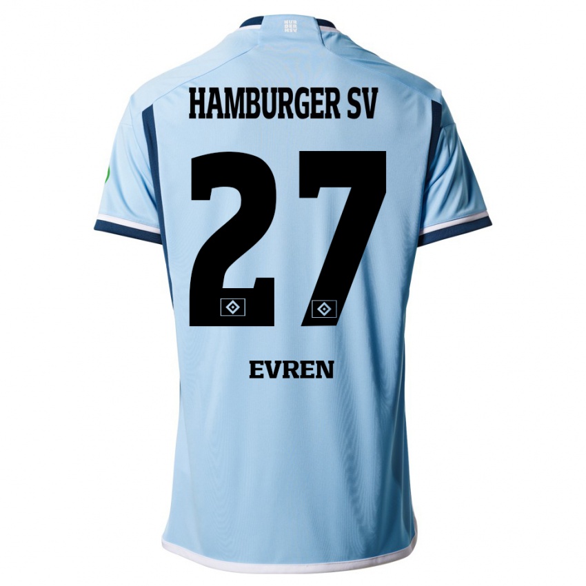 Hombre Camiseta Batuhan Evren #27 Azul 2ª Equipación 2023/24 La Camisa Perú