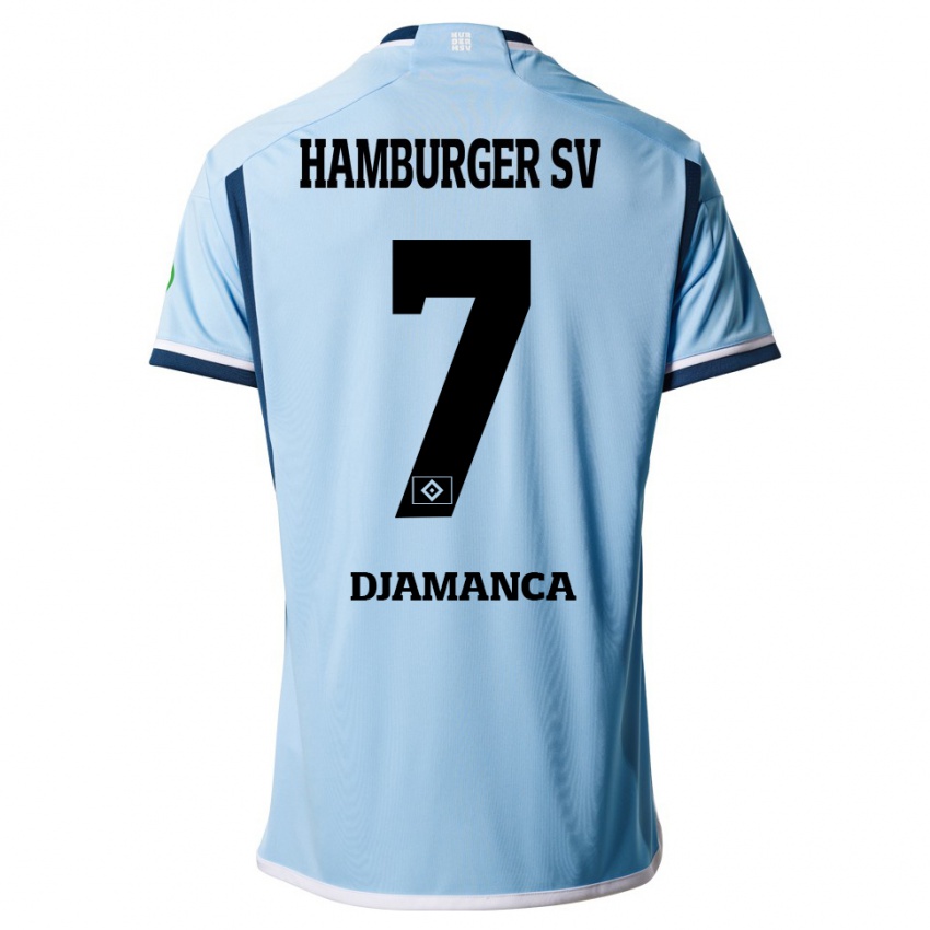 Hombre Camiseta Ismaila Djamanca #7 Azul 2ª Equipación 2023/24 La Camisa Perú