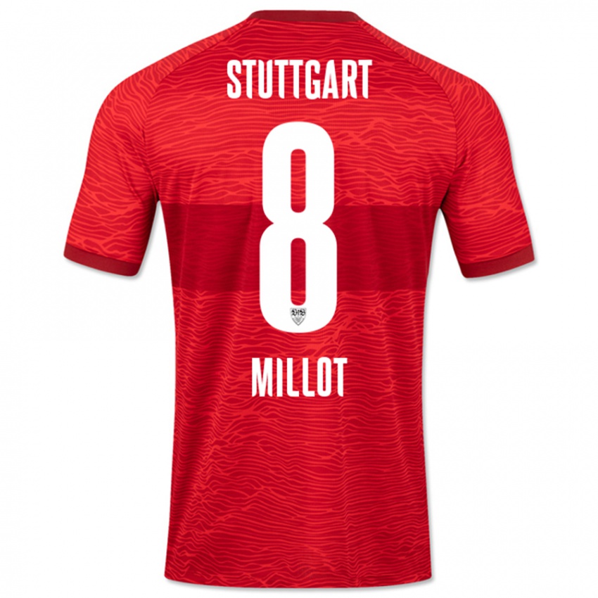 Hombre Camiseta Enzo Millot #8 Rojo 2ª Equipación 2023/24 La Camisa Perú
