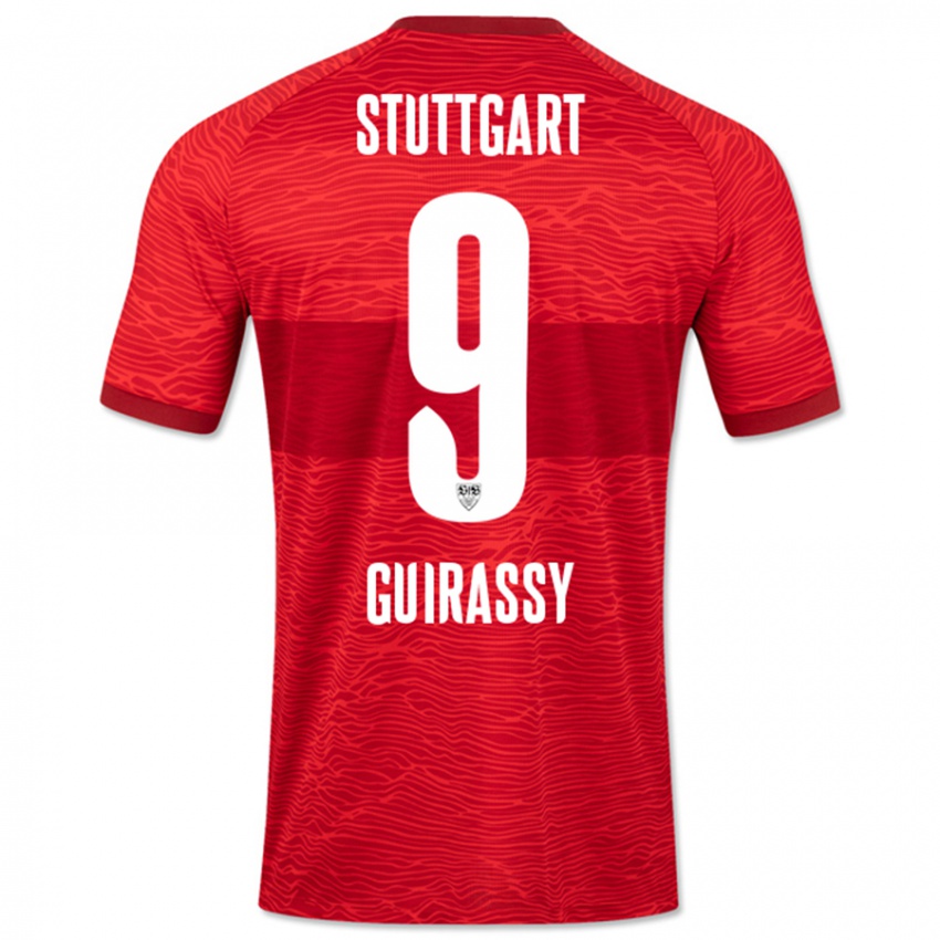 Hombre Camiseta Serhou Guirassy #9 Rojo 2ª Equipación 2023/24 La Camisa Perú