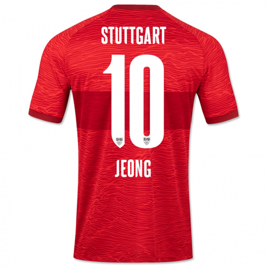 Hombre Camiseta Woo-Yeong Jeong #10 Rojo 2ª Equipación 2023/24 La Camisa Perú