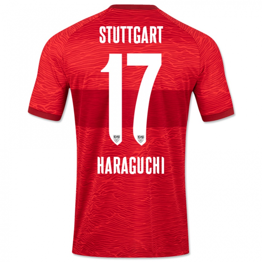Hombre Camiseta Genki Haraguchi #17 Rojo 2ª Equipación 2023/24 La Camisa Perú
