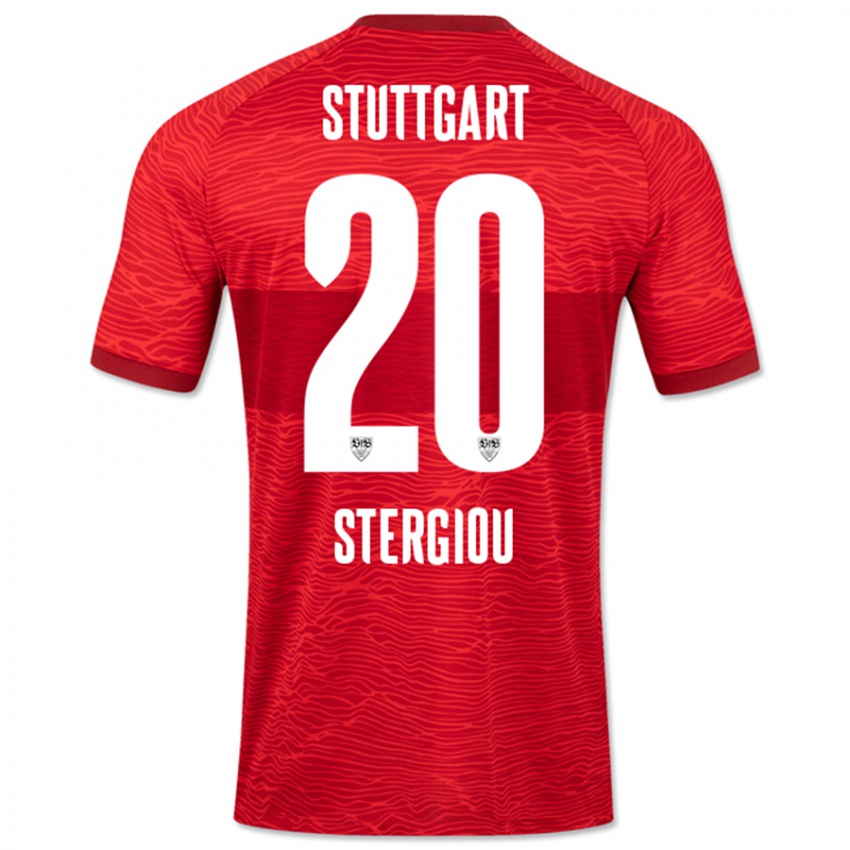 Hombre Camiseta Leonidas Stergiou #20 Rojo 2ª Equipación 2023/24 La Camisa Perú